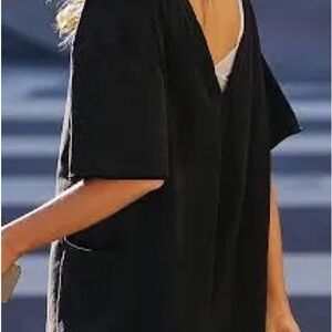 Free People FP Movement Hot Shot Tee Romper - Black - XS
